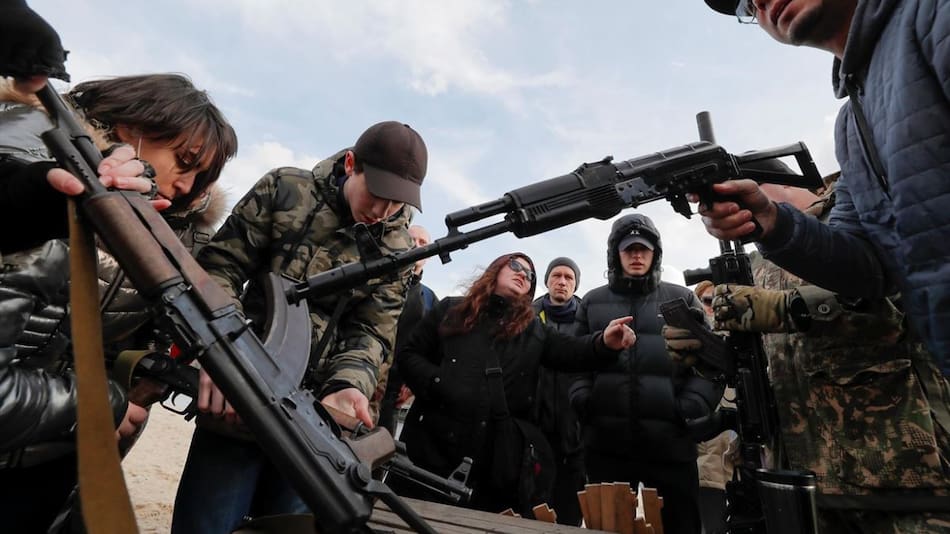 Armas usadas en la guerra. Foto: EFE