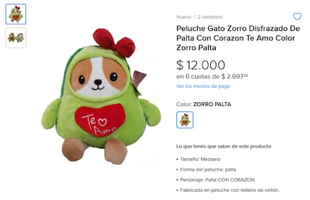 Regalos para San Valentín. Foto: Mercado Libre.