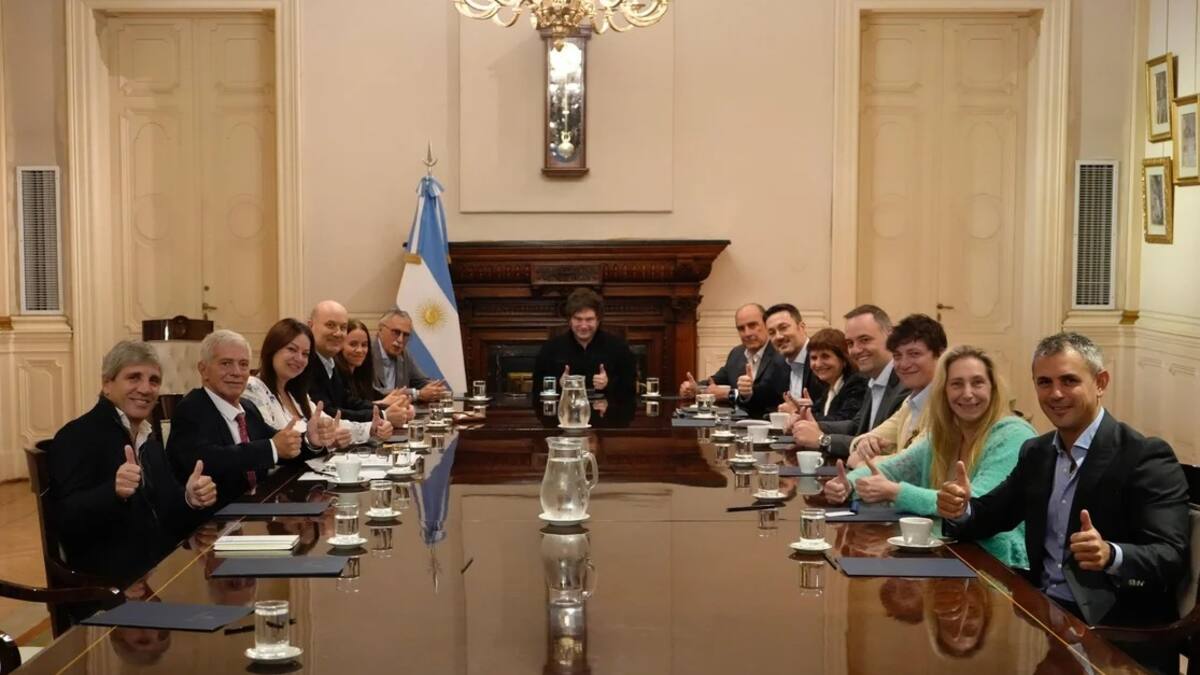 Reunión de Javier Milei con su Gabinete.