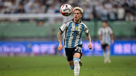 Alejandro Garnacho en la Selección Argentina. Foto: Instagram.