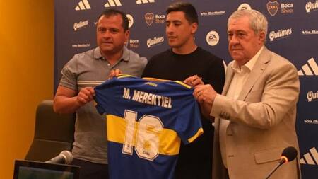 Miguel Merentiel, Boca. Foto: NA