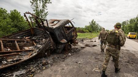 Soldados en plena guerra. Foto: EFE