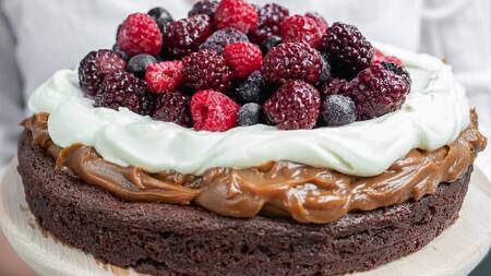 Marquise de chocolate.