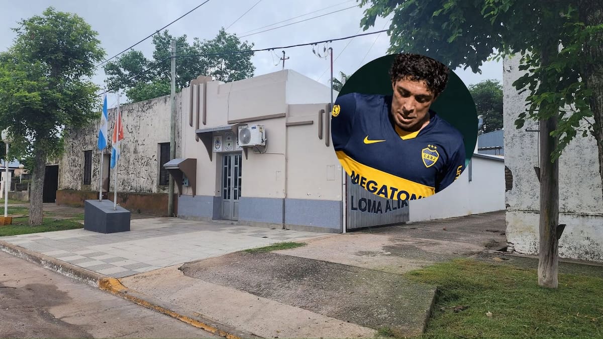 Tiene 150 habitantes, pero un ex Boca atiende un almacén muy visitado allí