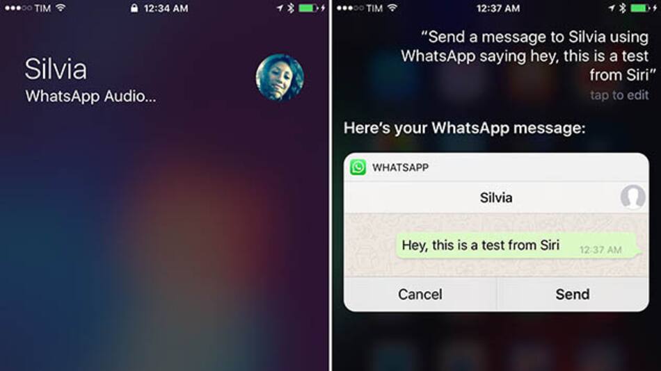 Siri en Whatsapp
