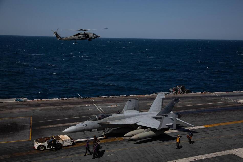 Aviones de entrenamiento militar entre EEUU y Corea del Sur. Foto: EFE.