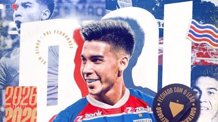 Presentación de Pol Fernández. Foto: X @FortalezaEC