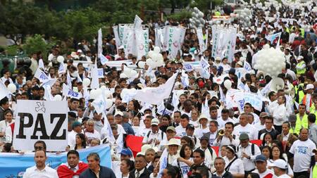 Manifestaciones en Perú. Foto: EFE.