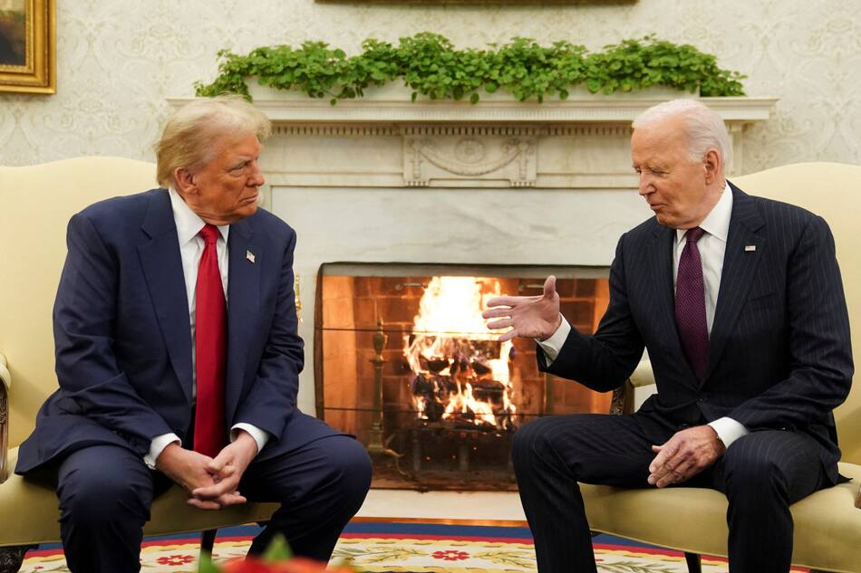 Joe Biden y Donald Trump. Foto: Reuters.