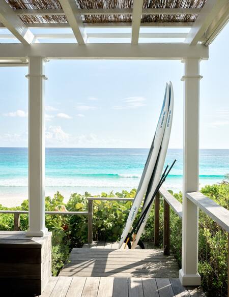 La lujosa mansión que alquiló Taylor Swift en las Bahamas. Foto rosalitahouse.com