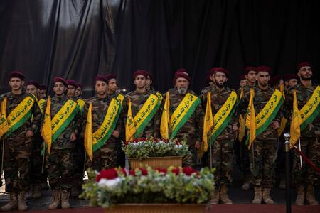 Milicias de Hezbollah. Foto: Reuters.
