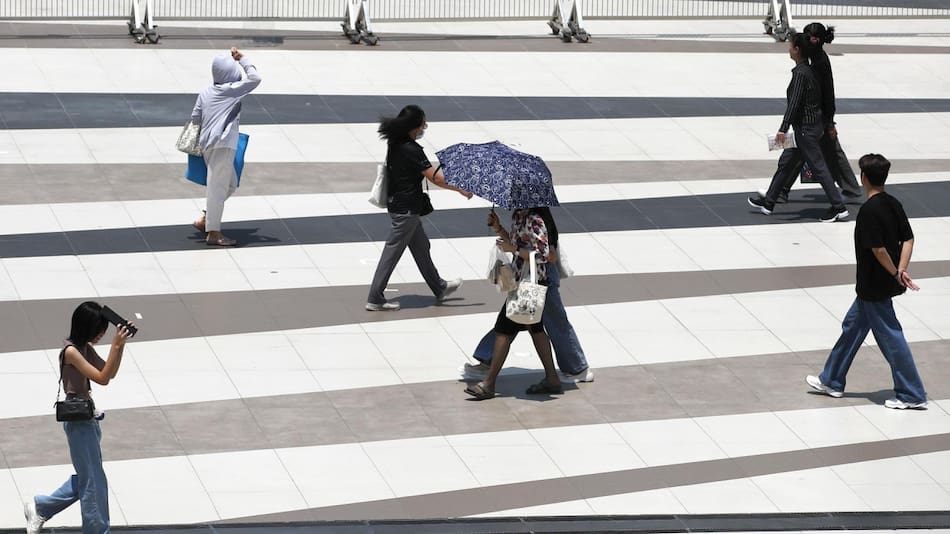 Ola de calor en Filipinas. Foto: EFE.