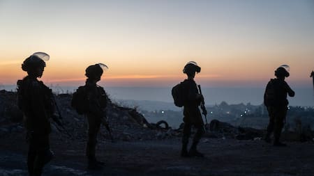 Soldados israelíes en la Franja de Gaza. Foto: X @idfonline.