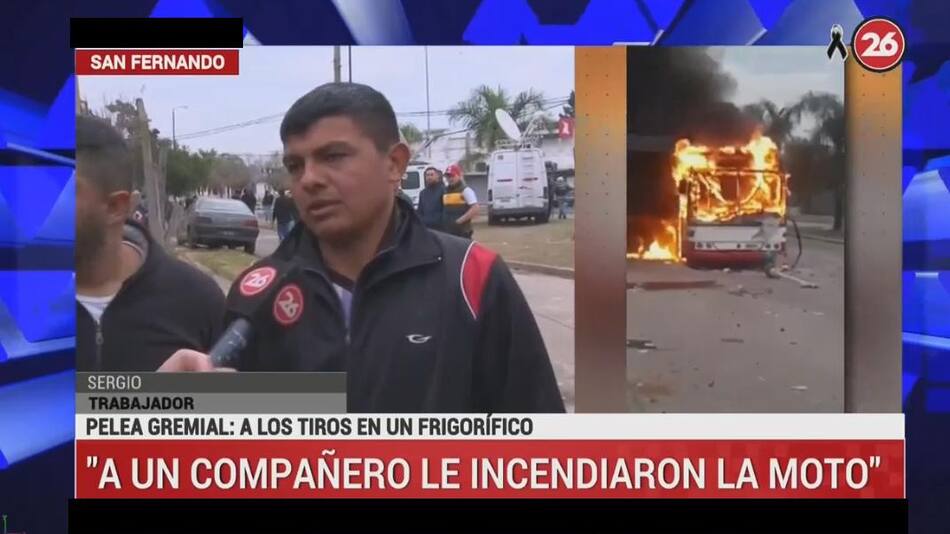 Enfrenamiento gremial en frigorífico - Canal 26