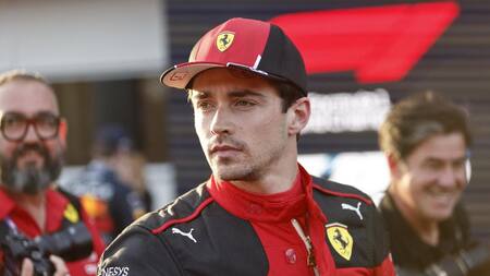 Charles Leclerc se llevó la pole en Azerbaiyán. Foto: Reuters.
