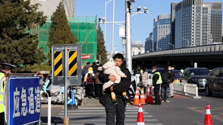 Aumento de enfermedades respiratorias en China. Foto: Reuters.