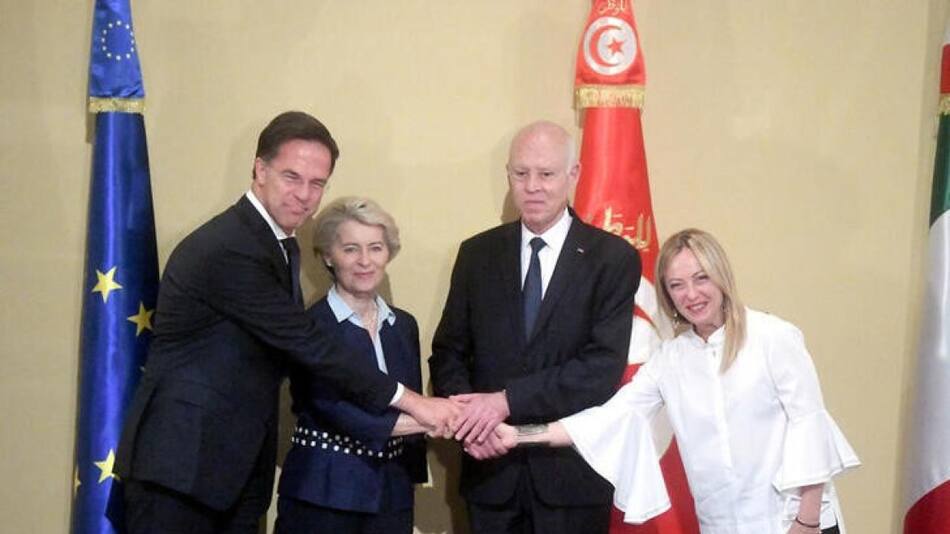 Giorgia Meloni y Von der Leyen. Foto: Reuters.
