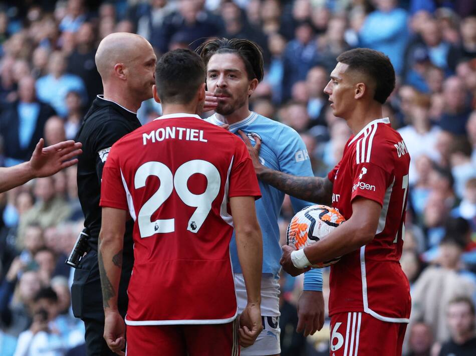 Manchester City vs Nottingham Forest. Foto: Reuters