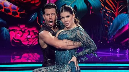 Wanda Nara junto a su bailarín. Foto: NA.