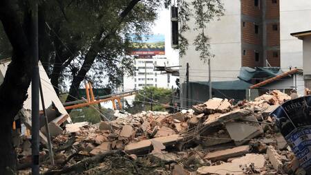 Derrumbe de edifico, General Paz, Agencia NA|