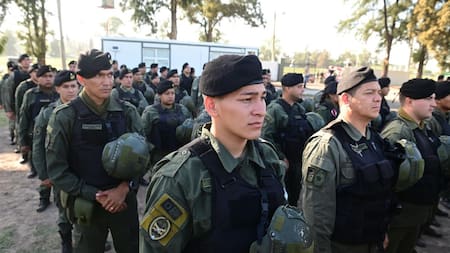Gendarmes enviados a Rosario para la lucha contra el narcotráfico. Foto: Telam.