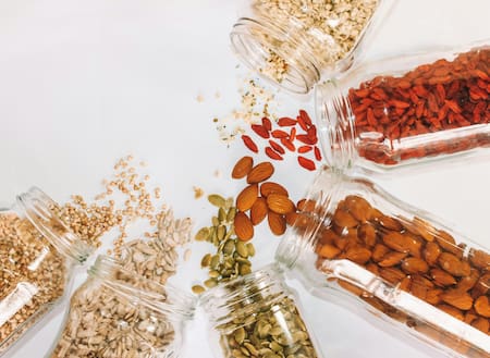 Frutos secos, maní, alimentación. Foto: Unsplash