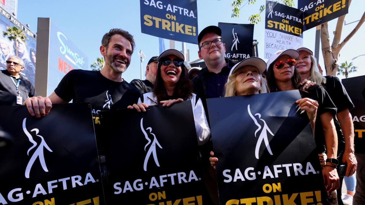 Hollywood, huelga. Foto: Reuters