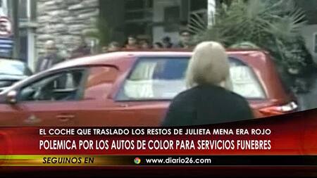 Polémica por autos de color rojo para coches funebres - Diego Dauria (Canal 26)