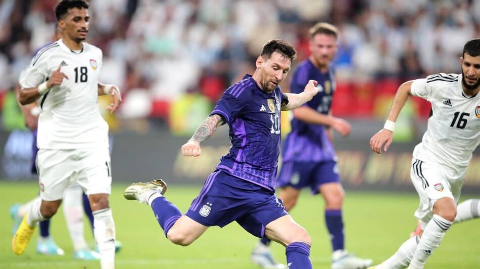 Amistoso Selección Argentina vs. Emiratos árabes, Messi, EFE