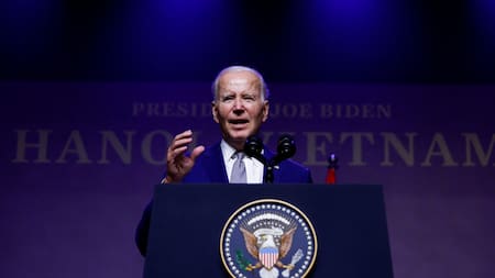 Joe Biden en Vietnam. Foto: Reuters.
