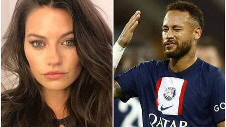 Sofía "Jujuy" Jiménez y Neymar. Fotos: archivo Canal26.