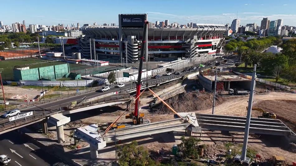 Obras para el acceso de los hinchas al Monumental.
