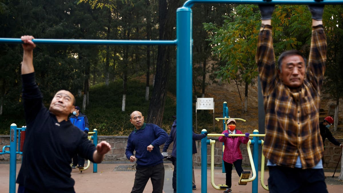 Adultos mayores en China. Foto: REUTERS.
