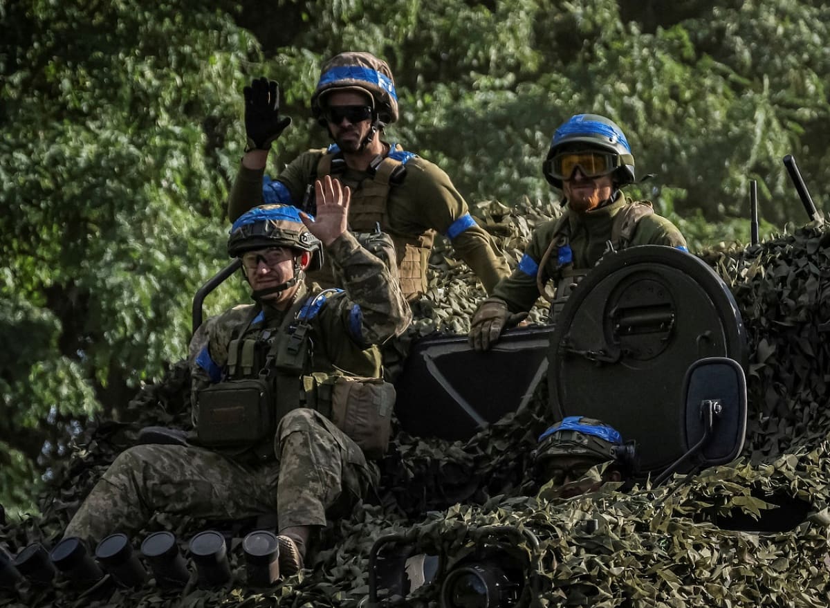 Soldados de Ucrania en Kursk. Foto: Reuters.