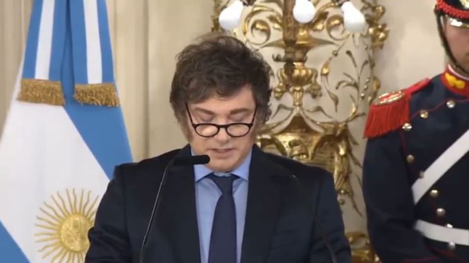 Javier Milei anunció el fin del uso de la Ley de Género por parte de los presos. Foto: captura de video.