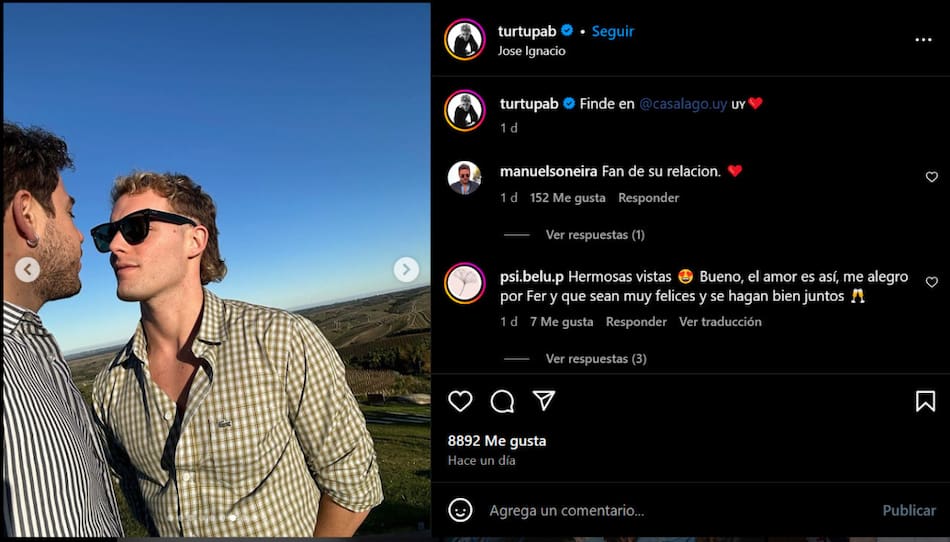 Fer Dente blanqueó su relación con Pablo Turturiello. Foto: Instagram.