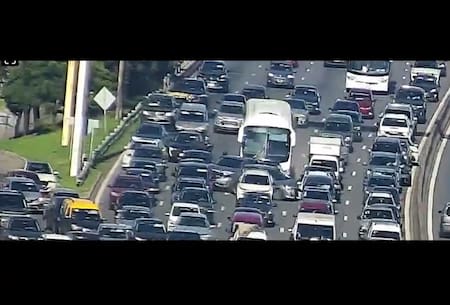 Choque múltiple en la General Paz.