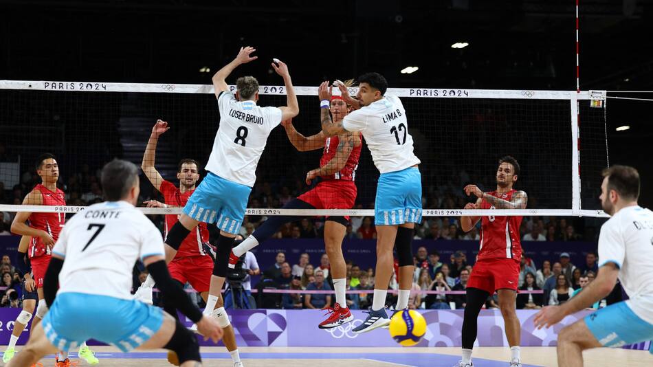 Selección Argentina de vóley, Juegos Olímpicos París 2024. Foto: Reuters