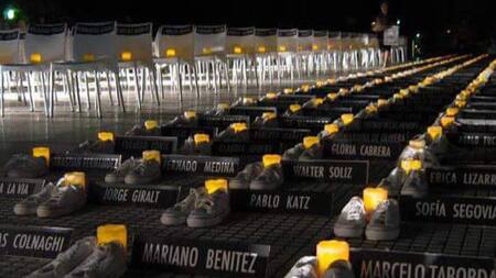 20 años de la tragedia de Cromañón. Foto X @CMyJxC