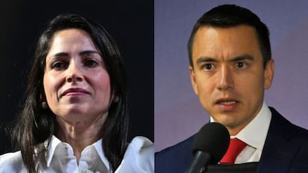 Luisa González y Daniel Noboa, contendientes en la segunda vuelta de las elecciones en Ecuador