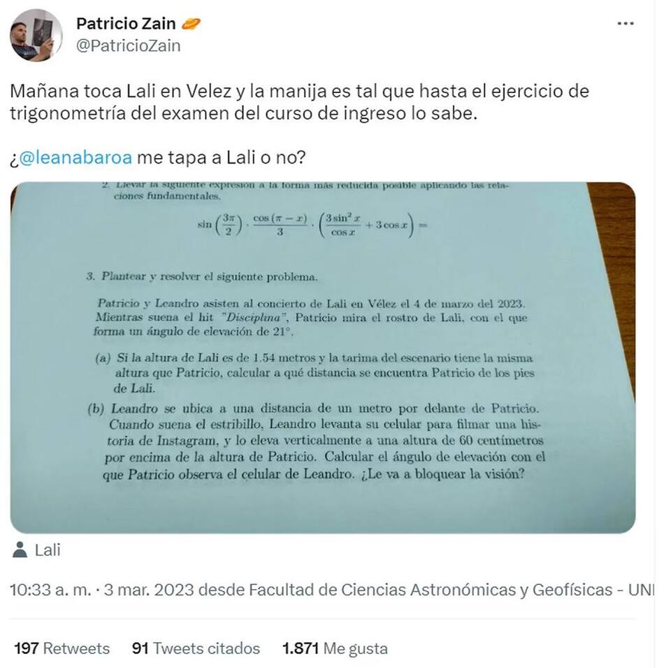 El twitt que se volvió viral. Foto: Twitter.