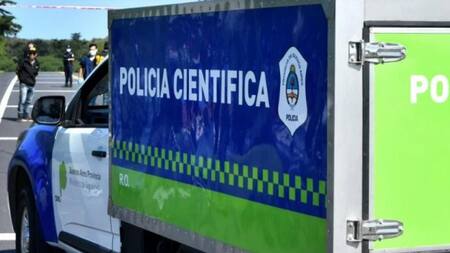 Policía científica de Mar del Plata. Foto: NA.