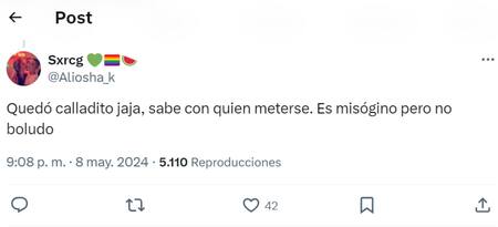 Los comentarios de los fans de Lali. Foto: X.