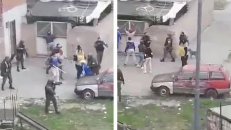 Violento enfrentamiento en la 1-11-14, Policía y vecinos