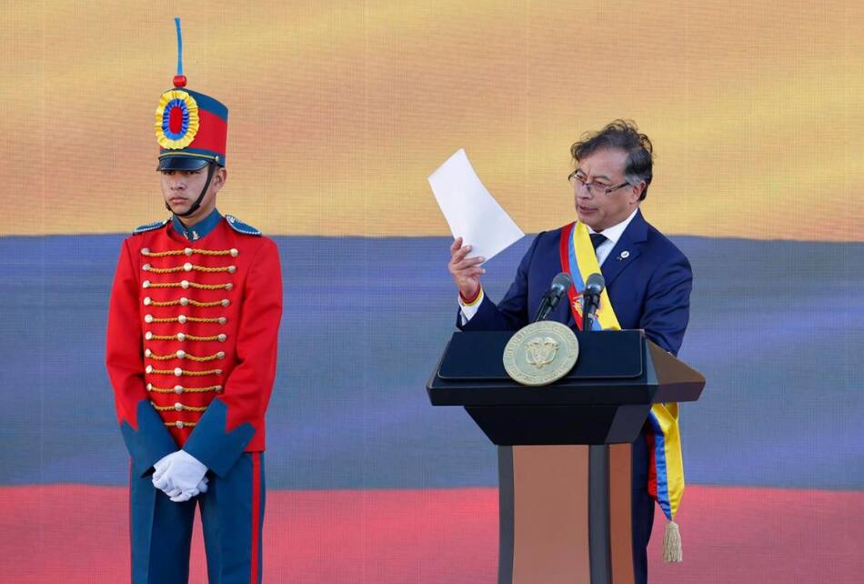 Gustavo Petro, asunción presidencial, Colombia, EFE