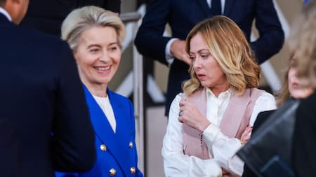 Ursula von der Leyen y Giorgia Meloni. Foto: EFE.