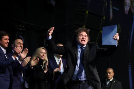 Javier Milei en Brasil. Foto: Reuters