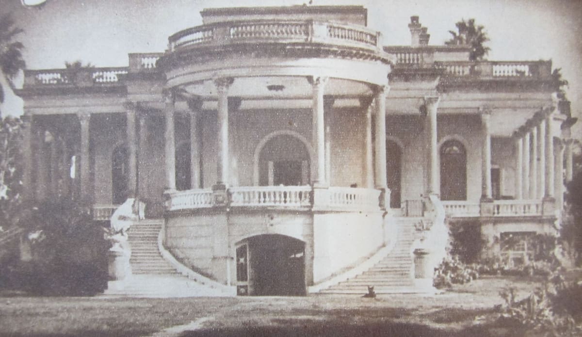 Palacio Piria en su esplendor. Foto: Facebook fotos históricas de La Plata