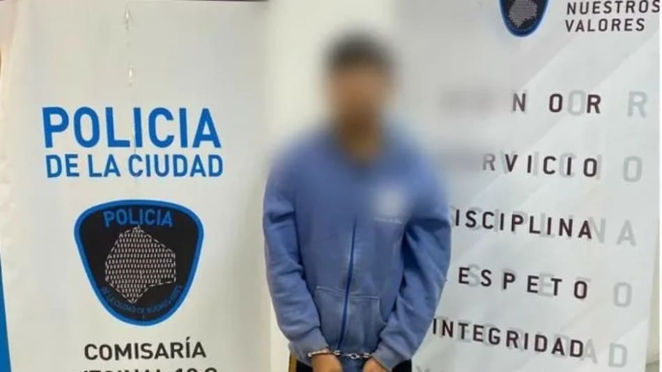 Detención de "Hannibal" en Floresta. Foto: NA