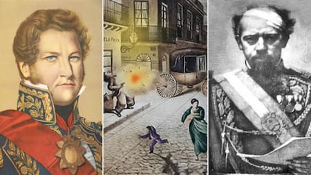 Los intentos de asesinato contra próceres argentinos: la “máquina infernal” de Rosas, balacera a Sarmiento y el piedrazo a Roca